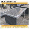 blue limestone table top